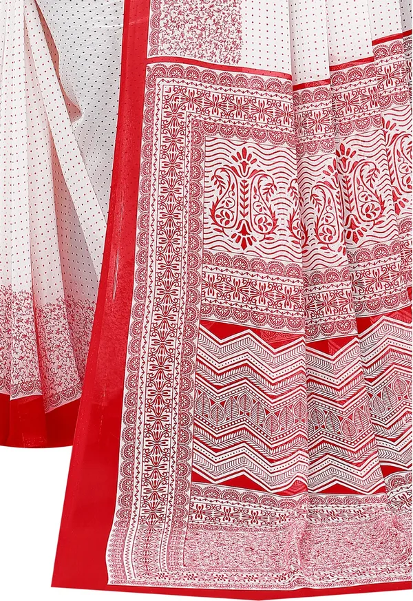 Red_&_White_Georgette_Beautiful_Daily_Wear_Print_Saree_For_Women