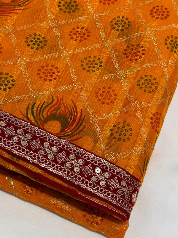 Yellow_Georgette_Sankranti_Special_Traditional_Morpankh_Print_Saree_For_Women