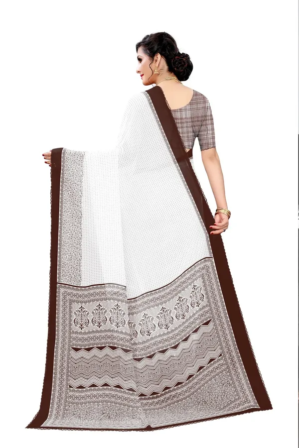 Brown_Georgette_Beautiful_Daily_Wear_Print_Saree_For_Women
