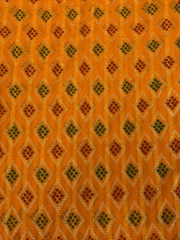 Yellow_Georgette_Festival_Wear_Traditional_Bandhani_Saree_For_Women