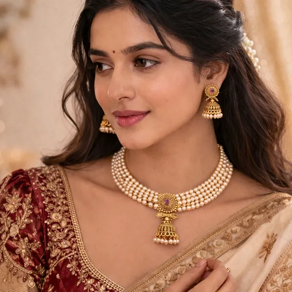 Classic_Pearl_Drop_Choker_Set_with_Jhumkas