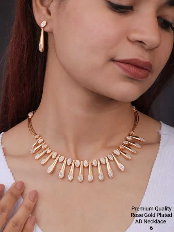 Rose_Gold_Sparkle_Drop_AD_Necklace_Set