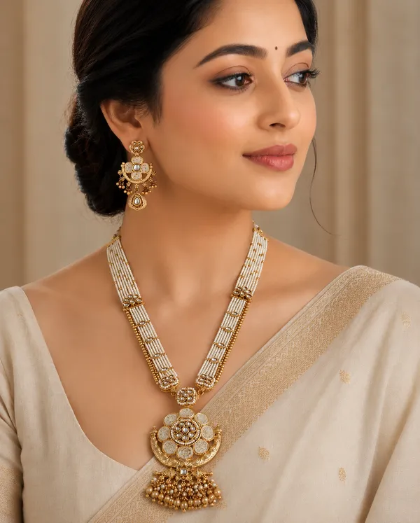 Royal_Kundan_Pearl_Long_Necklace_Set_with_Statement_Pendant_&_Earrings