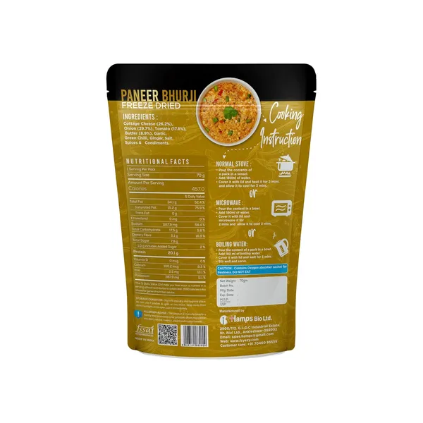 Gourmet_-Dried_Paneer_Bhurji_–_Authentic_Indian_Culinary_Delight_|_Instant_Ready-To-Eat_Paneer_Dish_|_High-Protein_Jain-Friendly_Meal_|_Gluten-Free_|_Preservative-Free_|_Just_Add_Hot_Water_|_Rich_Taste_&_Aroma_Preserved_|_70G_Pack