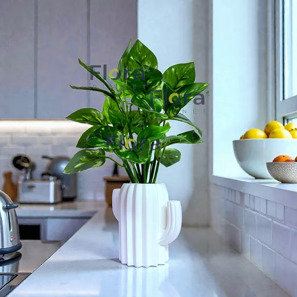 Flora_Planet_Artificial_Plastic_Decorative_Plant_with_White_Designer_Pot_|_Realistic_Green_Leaves_|_No_Water_&_No_Maintenance_|_Home,_Office_&_Table_Décor