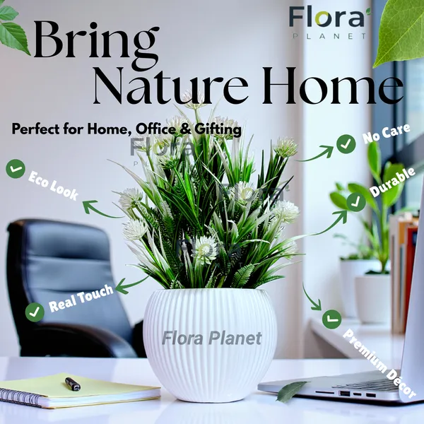 Artificial_Decorative_Flower_Plant_with_Designer_Ribbed_Pot_|_Plastic_Indoor_Table_Décor_for_Home_&_Office_(White)