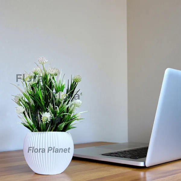 Artificial_Decorative_Flower_Plant_with_Designer_Ribbed_Pot_|_Plastic_Indoor_Table_Décor_for_Home_&_Office_(White)