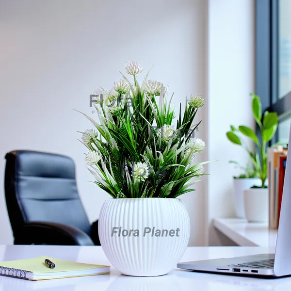 Artificial_Decorative_Flower_Plant_with_Designer_Ribbed_Pot_|_Plastic_Indoor_Table_Décor_for_Home_&_Office_(White)