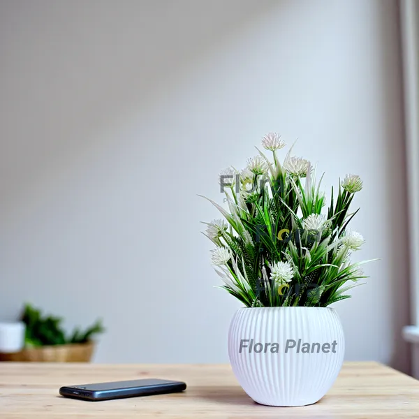 Artificial_Decorative_Flower_Plant_with_Designer_Ribbed_Pot_|_Plastic_Indoor_Table_Décor_for_Home_&_Office_(White)