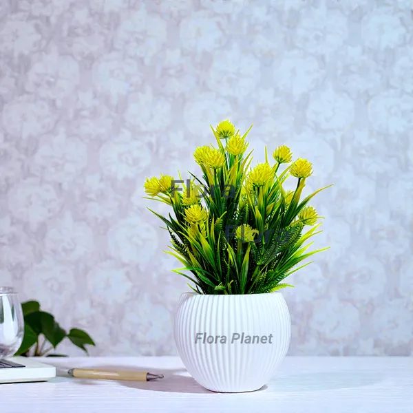 Artificial_Decorative_Flower_Plant_with_Designer_Ribbed_Pot_|_Plastic_Indoor_Table_Décor_for_Home_&_Office_(Yellow)