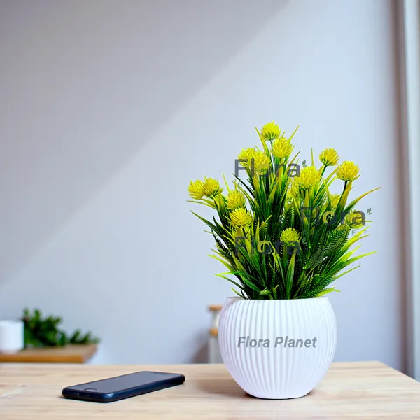 Artificial_Decorative_Flower_Plant_with_Designer_Ribbed_Pot_|_Plastic_Indoor_Table_Décor_for_Home_&_Office_(Yellow)