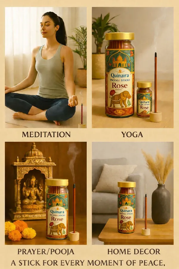 Bambooless_Rose_Incense_Dhoop_Sticks_|_Free_Plastic_Jar_&_Ceramic_Stick_Holder_I_Natural_&_Long_Lasting_Fragrance_|_Premium_Pooja_Essential_|_For_Home,_Temple_&_Meditation_|_50_Sticks