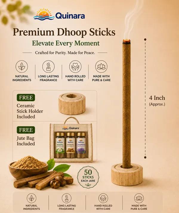 Quinara_Premium_Herbal_Dhoop_Sticks_Gift_Combo_Pack_|_Rose_Sandal_&_Mogra_|_50_Sticks_Each_|_Free_Wooden_Holder_&_Jute_Bag_Included_|_Long_Lasting_Natural_Fragrance