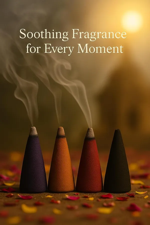 Multicolor_Premium_Dhoop_Cones_Pack_Of_4_|_Mogra,_Sandal,_Rose_&_Gugal_(50_Cones_Each)_I_200_Cones_|_Long_Lasting_Fragrance_For_Meditation,_Prayer,_Yoga,_Home_&_Office_|_Natural_Herbal_Incense_Cones