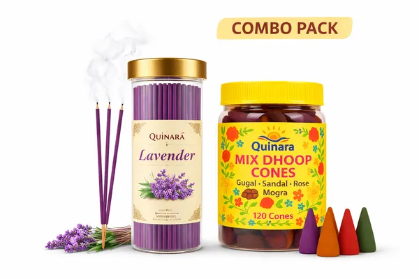 Agarbatti_&_Dhoop_Cone_Combo_Pack_|_Lavender_Incense_Sticks_-100_gm_+_Mix_Dhoop_Cones-_120_Cone_(250_gm)_|_Ideal_for_Daily_Pooja_&_Special_Rituals