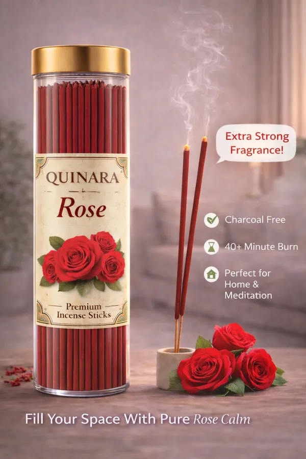 Quinara_6_Month_Variety_Pack_–_Rose_Agarbatti_(80_Sticks)_+_Chandan_Dhoop_Cones_(50_Cones)_+_Lavender_Bambooless_Dhoop_Sticks_(50_Sticks)_|_Charcoal_Free_|_Long_Lasting_Premium_Fragrance_|_Daily_Pooja_&_Meditation_Combo