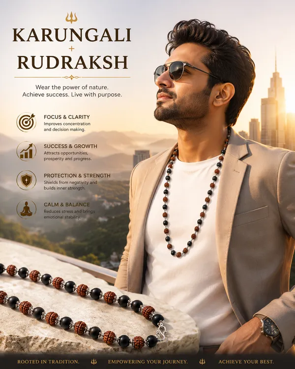 Premium_Karungali_+_5_Mukhi_Rudraksha_Mala_with_Silver_Capping_|_Natural_Ebony_Wood_Necklace_|_Spiritual_Protection,_Positive_Energy_&_Meditation_Mala_|_Handcrafted_for_Men_&_Women