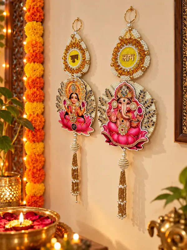 Premium_Shubh_Labh_Lakshmi_Ganesha_Door_Hanging_Set_|_Pair_of_Divine_Laxmi_Ganesh_Wall_Hangings_|_Pearl_&_Bead_Embellished_Pooja_Entrance_Décor_|_Diwali_&_Festive_Home_Decoration