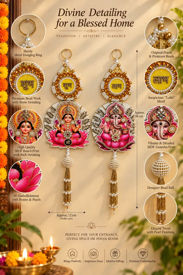 Premium_Shubh_Labh_Lakshmi_Ganesha_Door_Hanging_Set_|_Pair_of_Divine_Laxmi_Ganesh_Wall_Hangings_|_Pearl_&_Bead_Embellished_Pooja_Entrance_Décor_|_Diwali_&_Festive_Home_Decoration