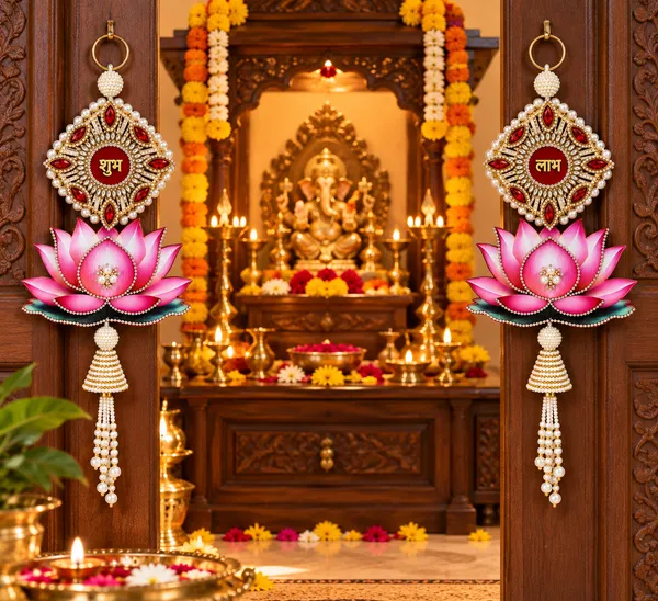 Quinara_Shubh_Labh_Lotus_Door_Hanging_for_Home_&_Mandir_Decoration_|_Premium_Pearl_&_Stone_Work_Toran_|_Diwali,_Pooja,_Festive_&_Housewarming_Decor