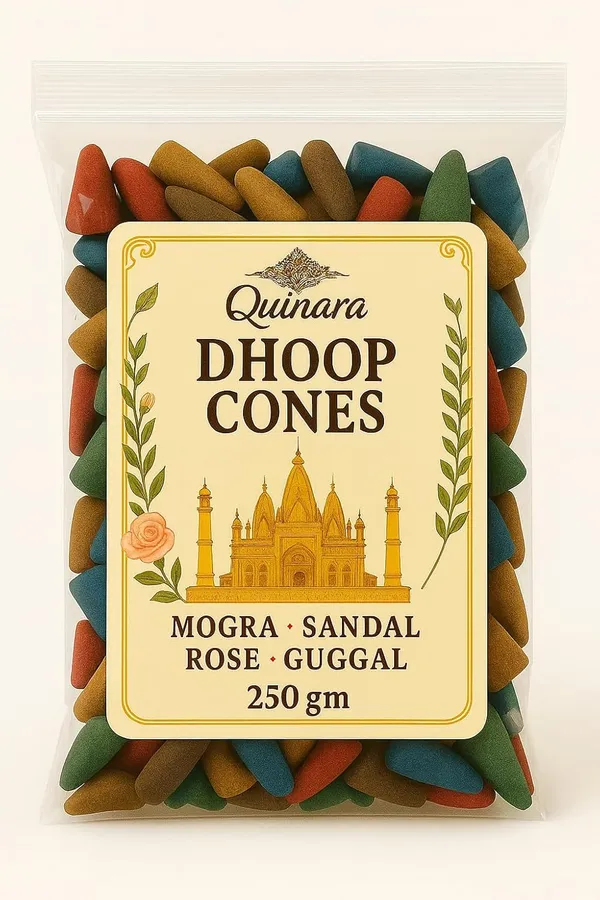 Green_Mix_Dhoop_Cones_With_Mogra,_Sandal,_Rose,_And_Guggal_Fragrance,_250Gm,_Traditional_Indian_Incense,_Ed_Cones_Pack