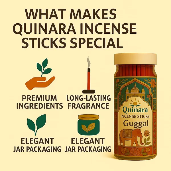 Bambooless_Guggal_Incense_Dhoop_Sticks_With_Free_Ceramic_Holder_&_Jar,_Traditional_Indian_Herbal,_Premium_Rose_Fragrance,_Decorative_Jar,_50_Sticks