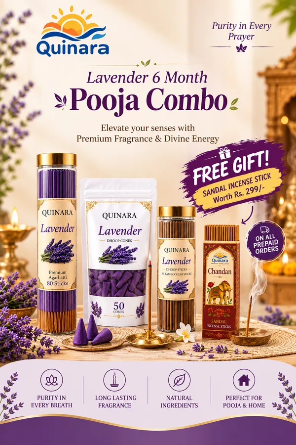 Quinara_Lavender_6_Month_Pooja_Combo_Pack_|_80_Premium_Agarbatti_+_50_Bambooless_Dhoop_Sticks_+_50_Lavender_Dhoop_Cones_|_Charcoal-Free_|_40+_Minute_Burn_|_Long-Lasting_Calming_Fragrance