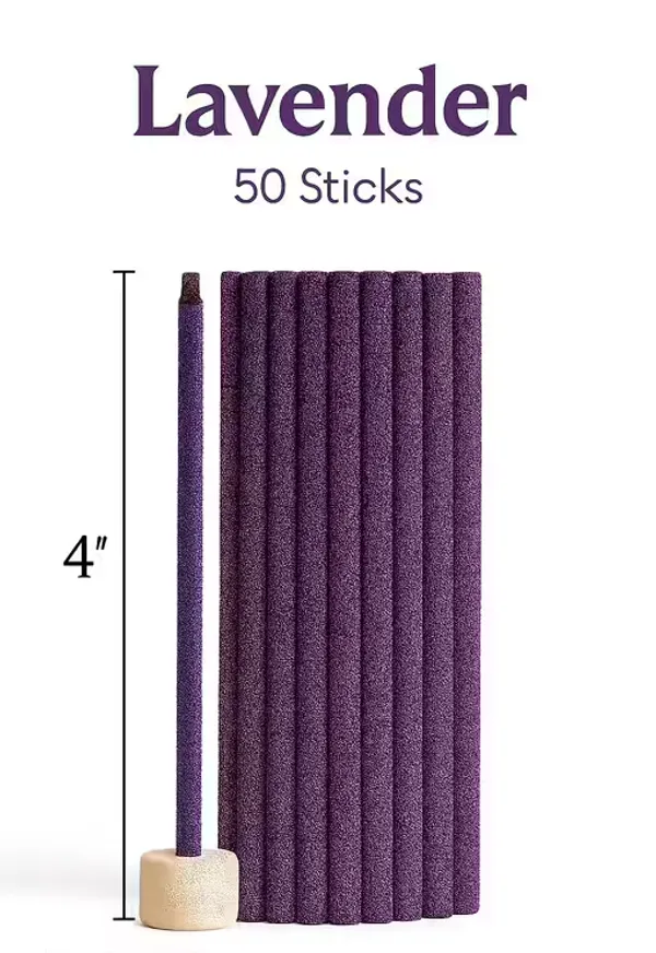 Multicolor_Lavender_Incense_Dhoop_Sticks_With_Free_Ceramic_Holder_&_Jar,_Traditional_Indian_Herbal,_Premium_Lavender_Fragrance,_Decorative_Jar,_50_Sticks
