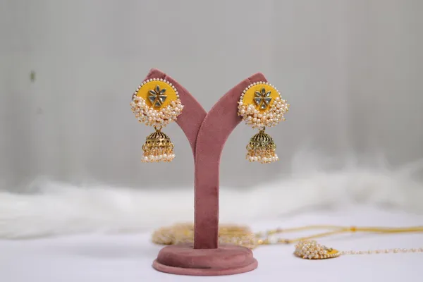Yellow_Prisha_Dangle_Earring_For_Women