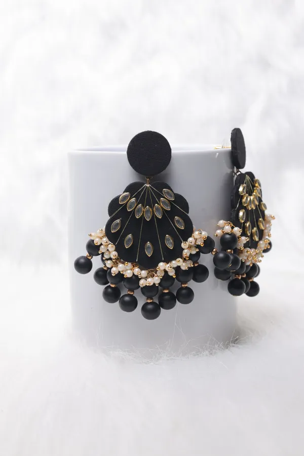 Black_Sunflower_Earring_for_Women