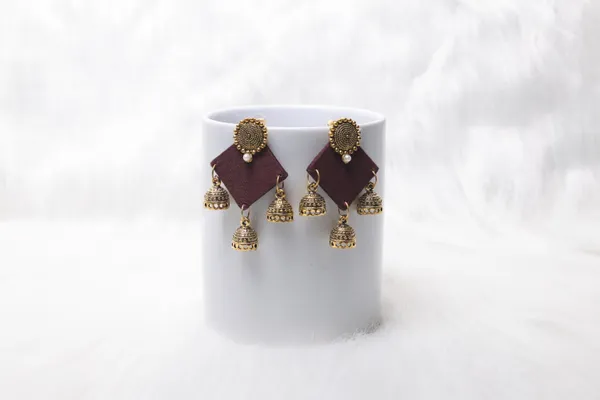 Brown_Lipi_Earring_for_Women