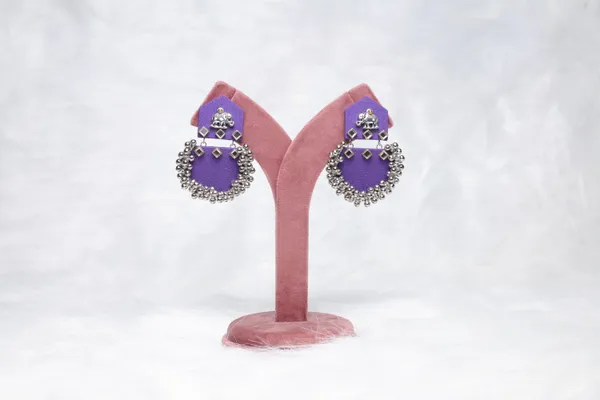 Purple_Dvija_Earring_For_Women
