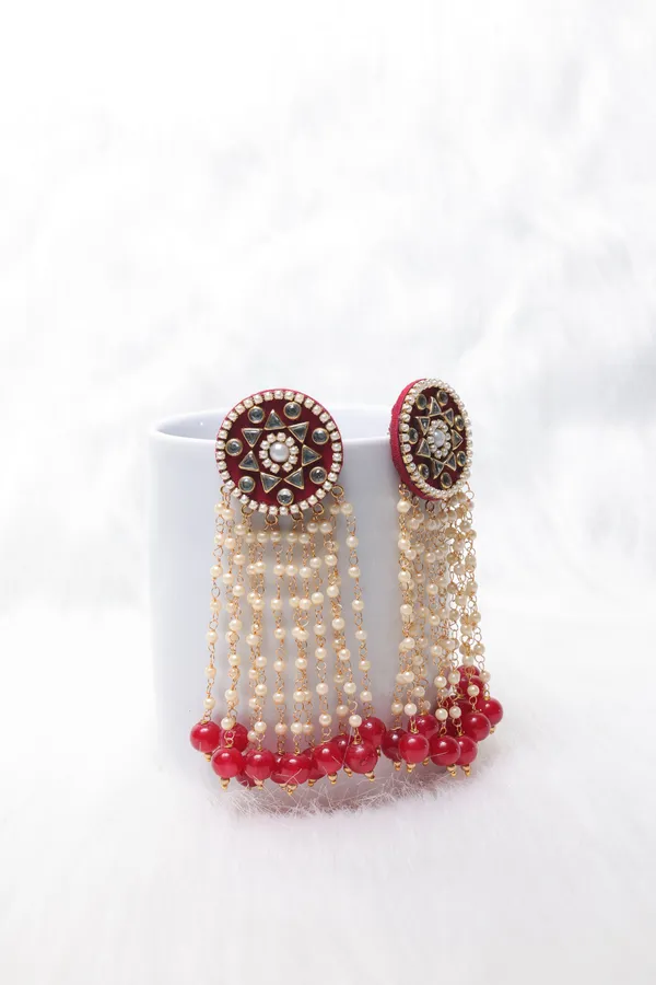 Maroon_Wamika_Earring_For_Women