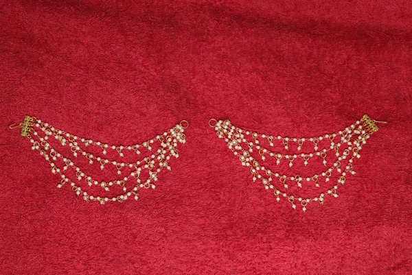 White_Pearl_Beads_Ear_Chain_For_Women
