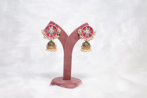 Pink_Aarohi_Dangle_Earring_For_Women
