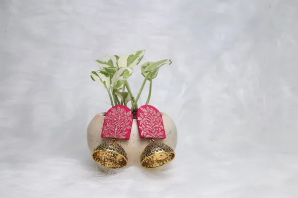 Pink_Banarasi_Dangle_Earring_For_Women