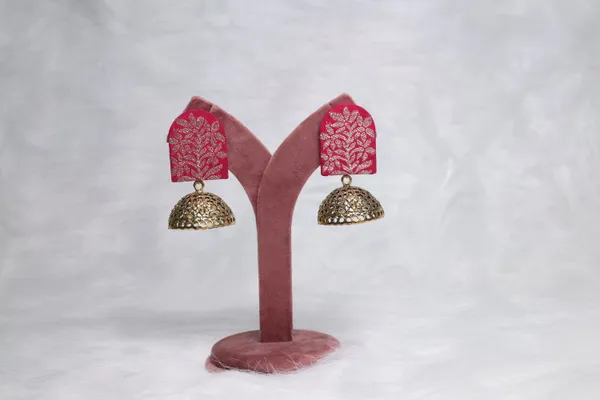 Pink_Banarasi_Dangle_Earring_For_Women