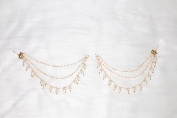 White_Pearl_Ear_Chain_For_Women