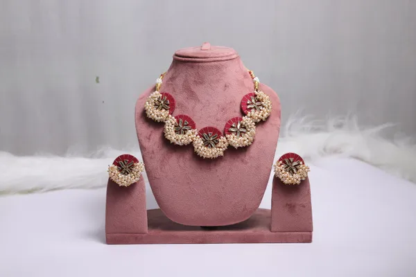Maroon_Oorja_Choker_Set_For_Women
