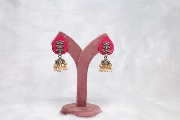 Pink_Oviya_Dangle_Earring_For_Women