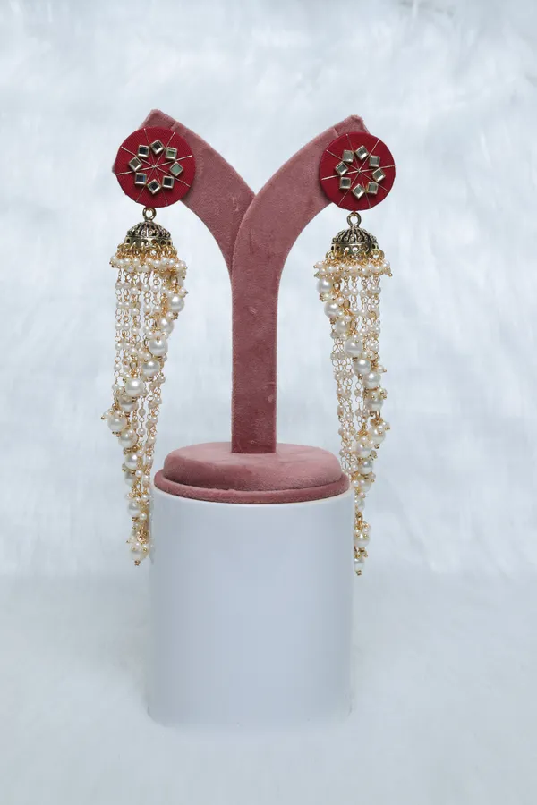 Maroon_Meher_Dangle_Earring_For_Women