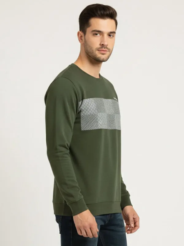 Olive_Cotton_Blend_Pre_Winter_Sweatshirt_For_Men