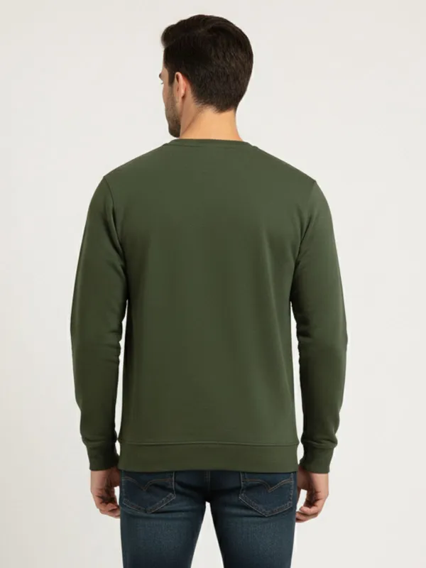 Olive_Cotton_Blend_Pre_Winter_Sweatshirt_For_Men