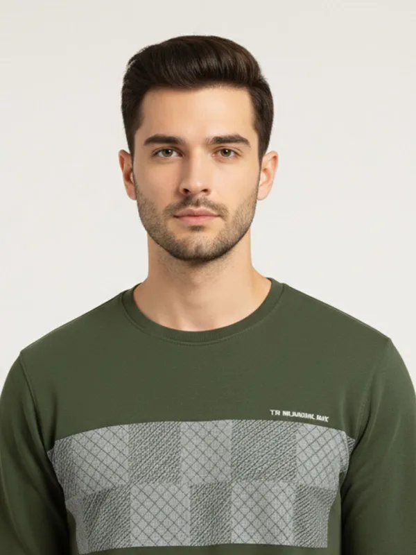 Olive_Cotton_Blend_Pre_Winter_Sweatshirt_For_Men