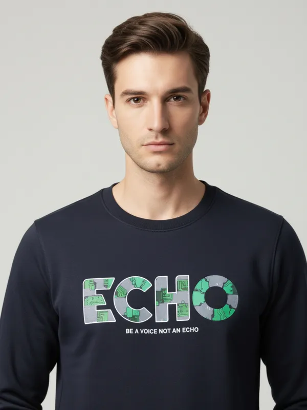 Navy_Cotton_Blend_Pre_Winter_Sweatshirt_For_Men