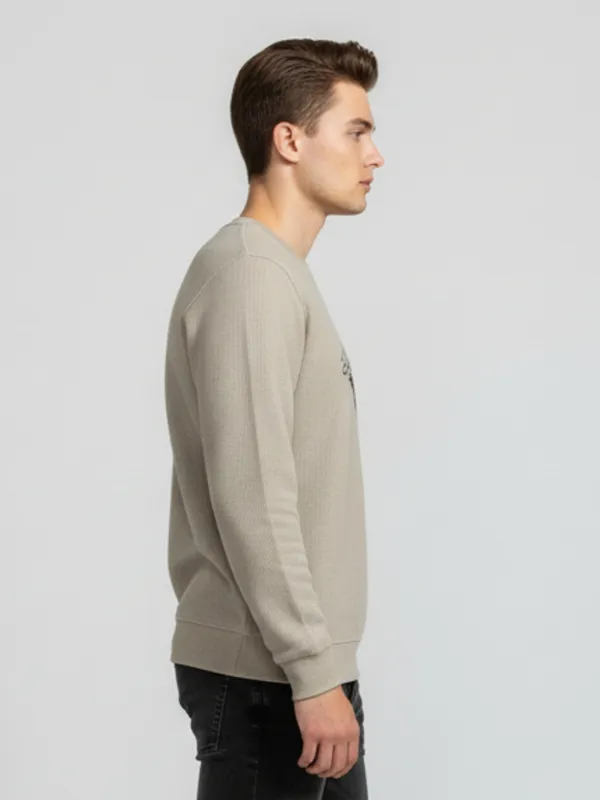 Khaki_Cotton_Blend_Pre_Winter_Sweatshirt_For_Men
