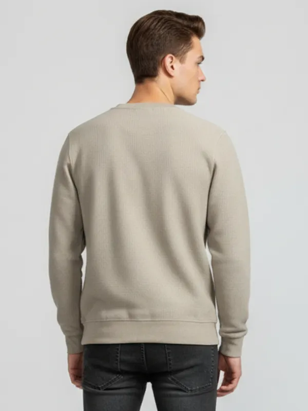 Khaki_Cotton_Blend_Pre_Winter_Sweatshirt_For_Men