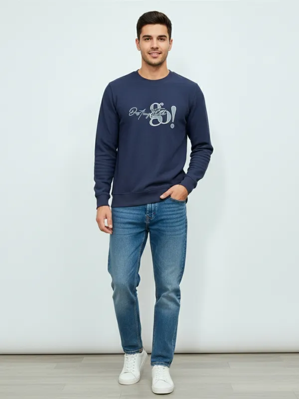 Navy_Cotton_Blend_Pre_Winter_Sweatshirt_For_Men