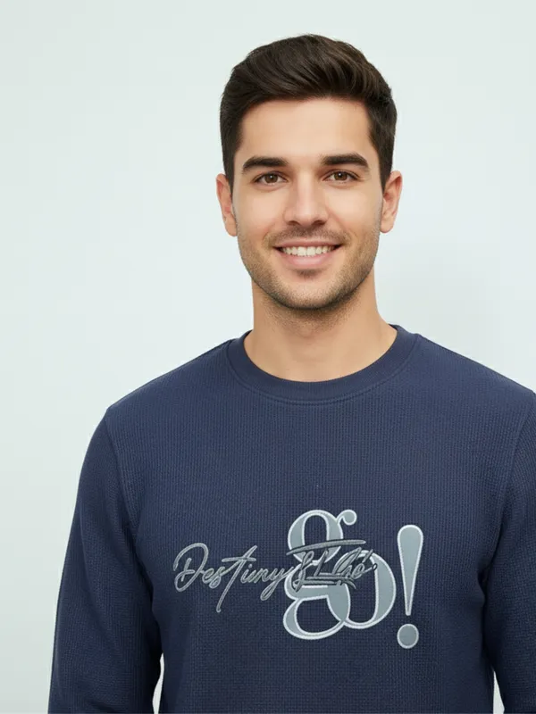 Navy_Cotton_Blend_Pre_Winter_Sweatshirt_For_Men