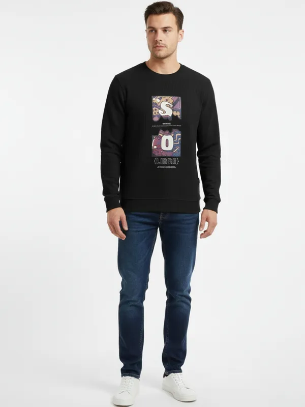Black_Cotton_Blend_Pre_Winter_Sweatshirt_For_Men